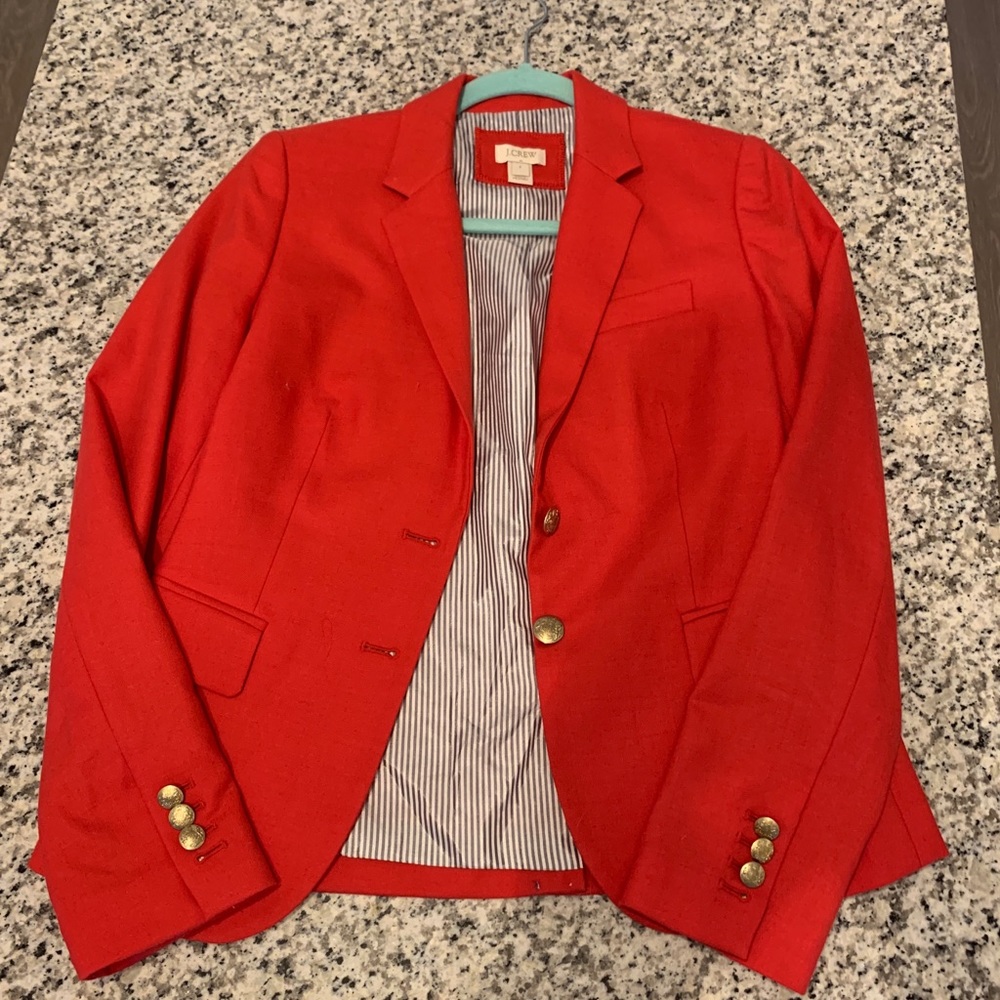 J-Crew Red Blazer